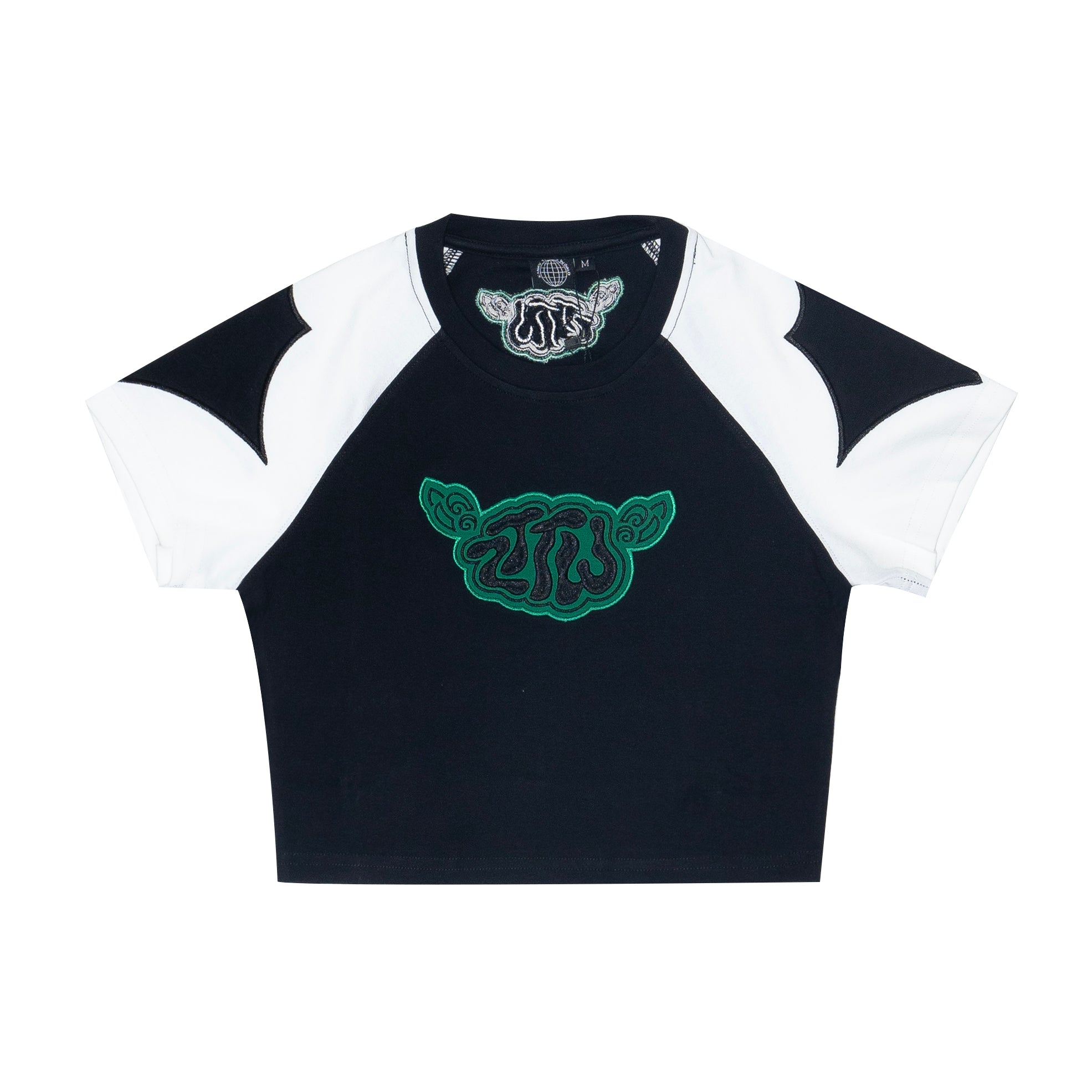 Wing crop Tee - Black